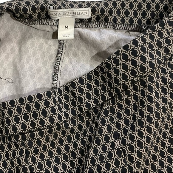 Dana Buchman Geometric Print Stretch Pants - Size M - Picture 2 of 4